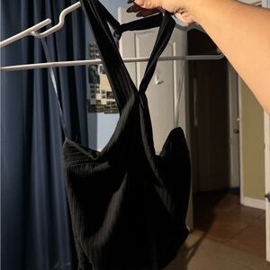 Women’s Halter Black Top